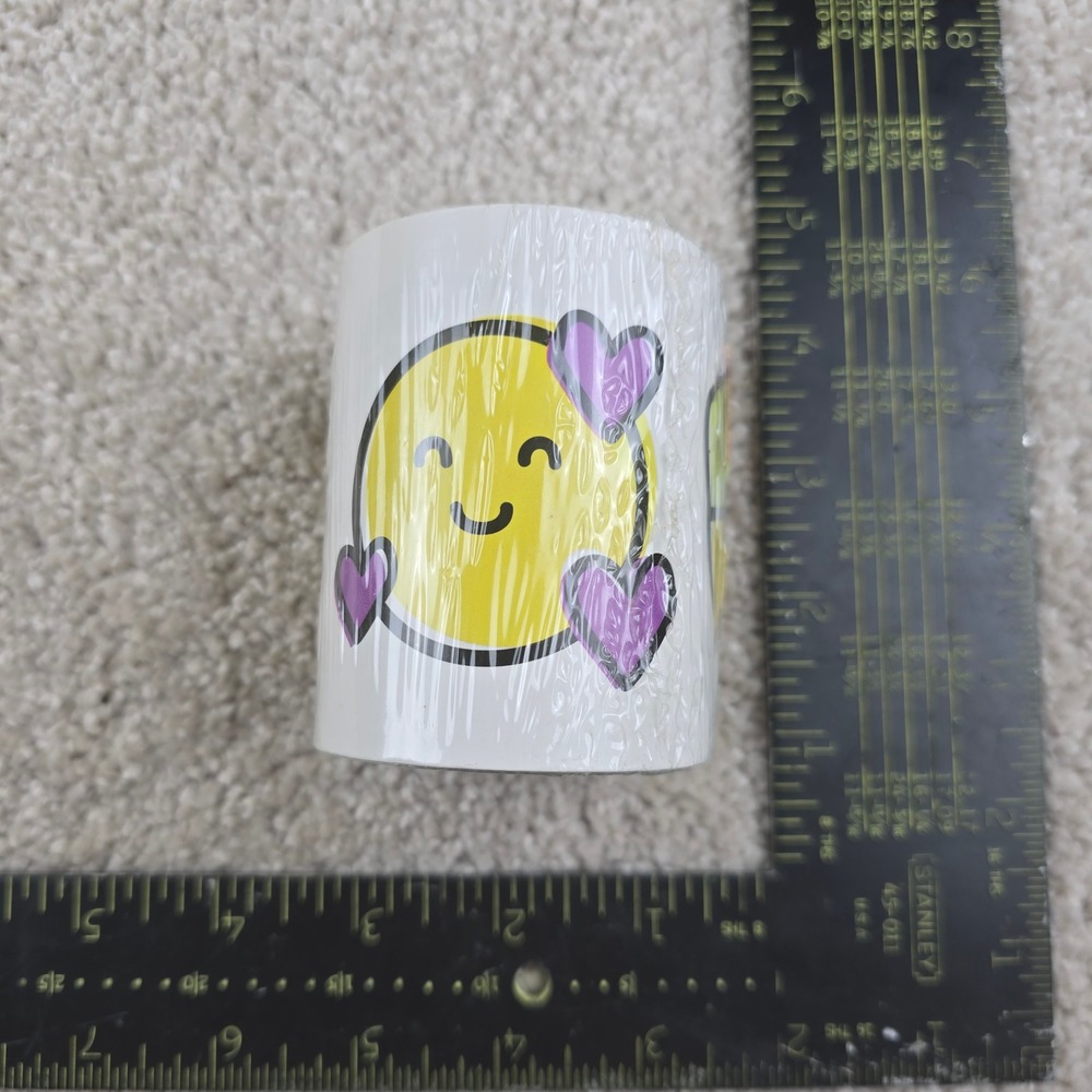 Carson Dellosa Rolled Straight Border Smiley Faces Emoji 3in x 36ft CD-108448